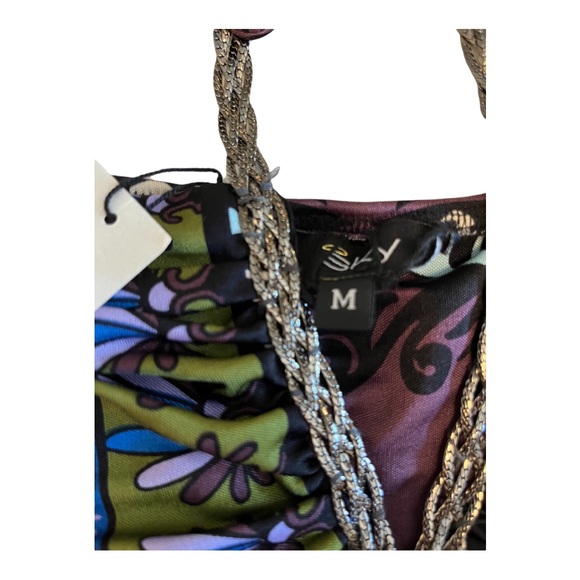 Sky silk mini with beautiful chain detail. NWT - Picture 9 of 9